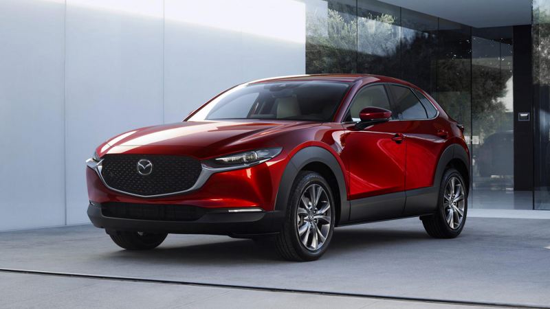 Hình ảnh ngoại thất Mazda CX30 2024 màu đỏ