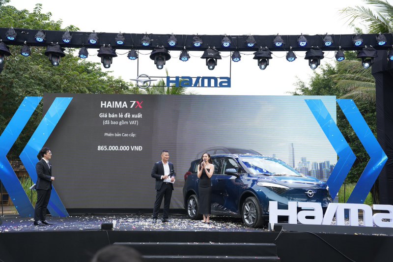 Giá công bố của Haima 7X 2024