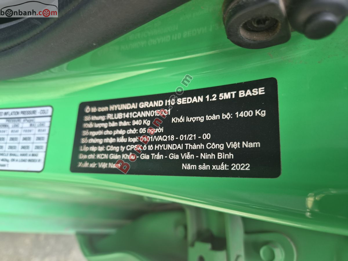Hyundai i10 1.2 MT Tiêu Chuẩn 2022 - 185 Triệu 7