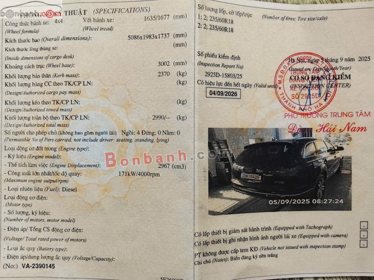 Audi Q7 3.0 AT 2007 - 279 Triệu 8