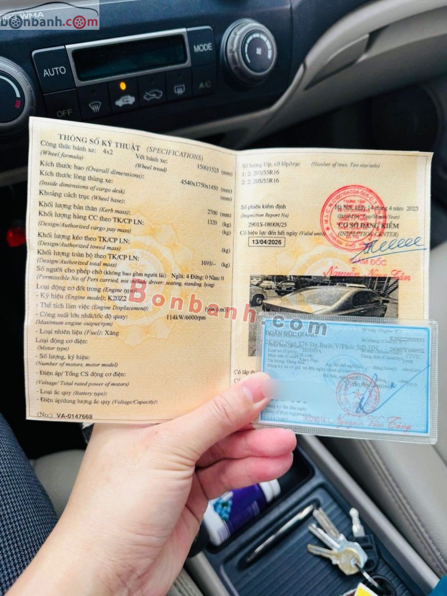 Honda Civic 2.0 AT 2007 - 210 Triệu 6
